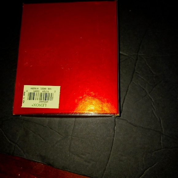 Lenox Angel with horn Baroque design rare in box Ornament in original box - Picture 3 of 4